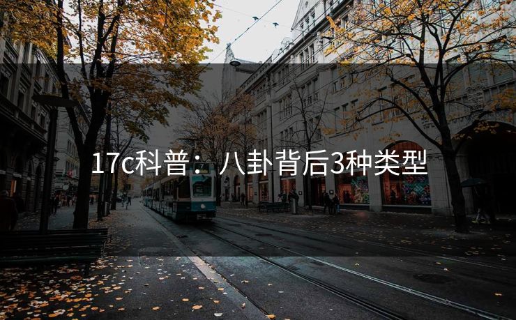 17c科普：八卦背后3种类型