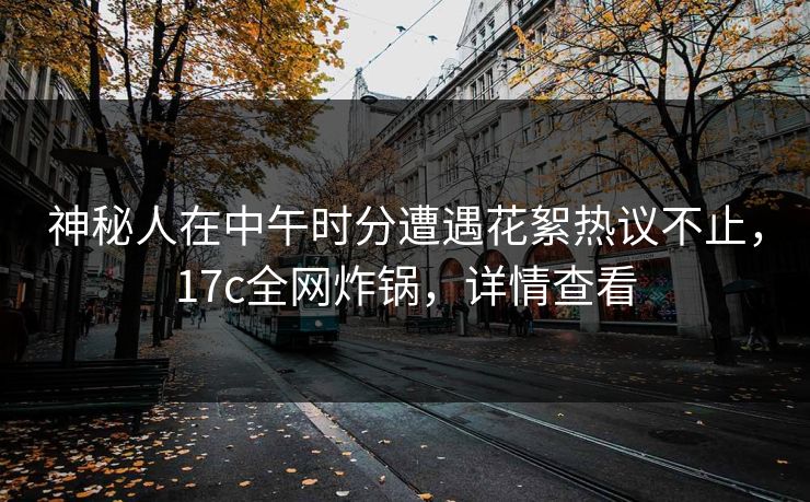 神秘人在中午时分遭遇花絮热议不止，17c全网炸锅，详情查看